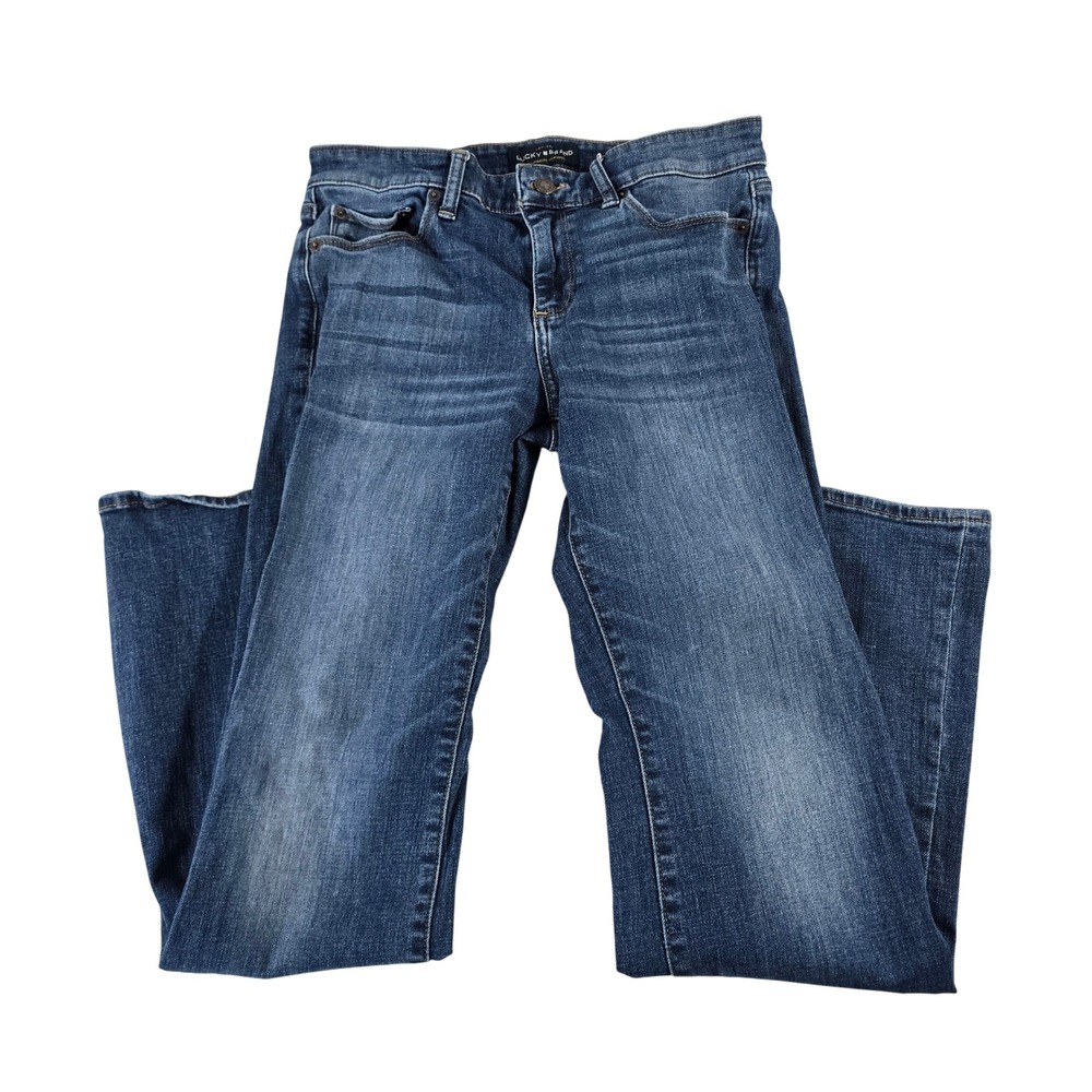 Lucky Brand Sweet Boot Ankle Jeans Medium Wash Blue Denim 7W13324 Size 8/29